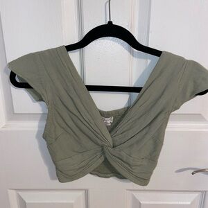 Olive Green Women's Top